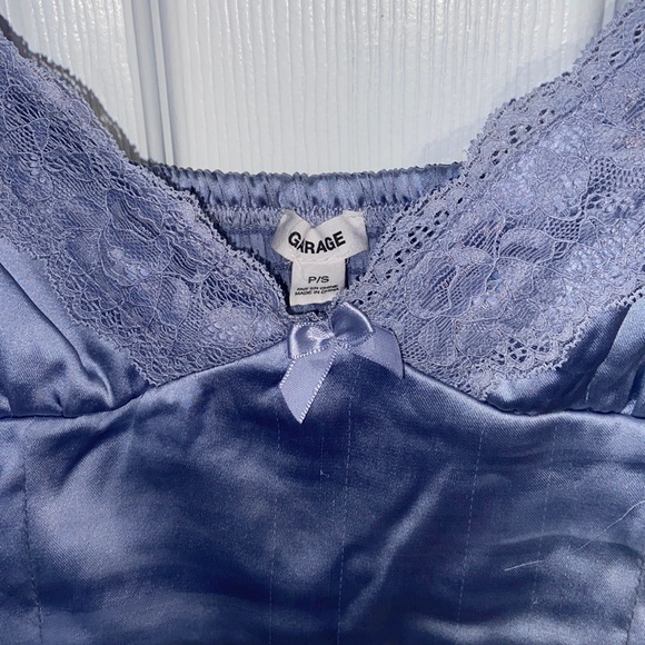 Garage crop satin top - Picture 2 of 4